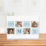 Modern Collage Photos Blue Best Fathers Gift<br><div class="desc">Modern collage photos with a blue theme can make a great gift for Father's Day or any occasion to celebrate a special dad. Collage photos are a unique and creative way to showcase a collection of memorable moments and can be customised to fit the recipient's style and personality.</div>