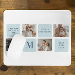 Modern Collage Photos Blue Best Fathers Gift Mouse Pad<br><div class="desc">Modern collage photos with a blue theme can make a great gift for Father's Day or any occasion to celebrate a special dad. Collage photos are a unique and creative way to showcase a collection of memorable moments and can be customised to fit the recipient's style and personality.</div>