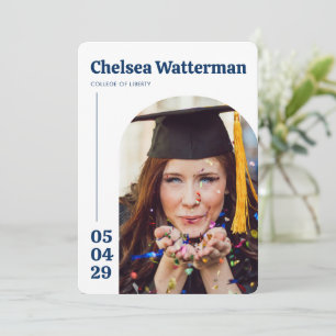 Modern College Graduation Party Invitation