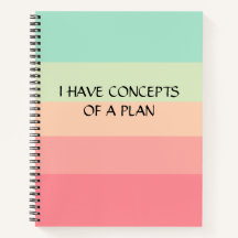 Modern Colorblock Horizontal Stripe Pink Monogram