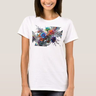 Modern Colorful ABSTRACT ART Artistic Motif T-Shirt