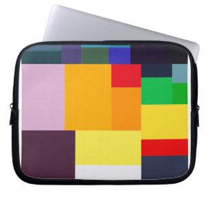 Modern Colorful Abstract Poster Laptop Sleeve
