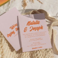Modern Colorful Bold Fun Colorful Retro Wedding