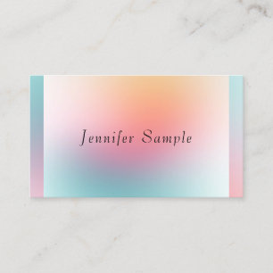 Modern Colorful Elegant Professional Template Business Card