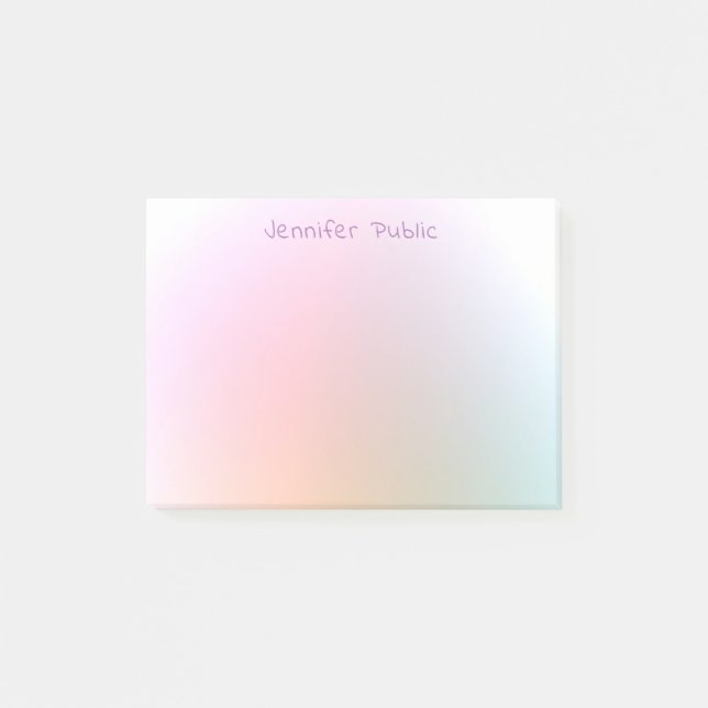 Modern Colorful Elegant Professional Template Post-it Notes (Front)