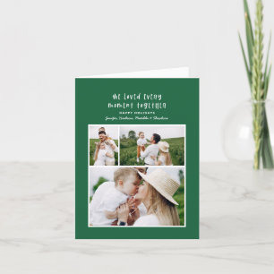 Modern colorful family holiday card