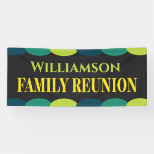 Modern Colorful Family Reunion Event Banner