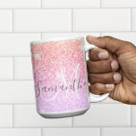 Modern Colorful Glitter Sparkles Personalized Name Coffee Mug<br><div class="desc">Modern Colorful Glitter Sparkles Personalized Name</div>