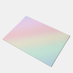 Modern colorful gradient Watercolor Rainbow Doormat