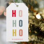 Modern Colorful Ho Ho Ho Holidays  Gift Tags<br><div class="desc">Modern Colorful Ho Ho Ho Holidays</div>