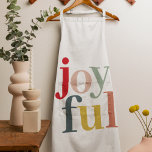 Modern Colorful Joyful Christmas Holiday Gift Apron<br><div class="desc">Modern Colorful Joyful Christmas Holiday Gift</div>
