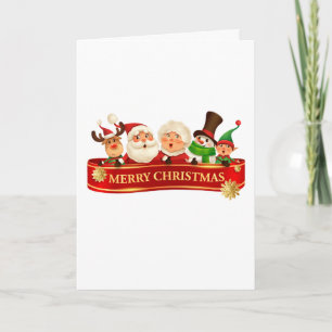 Modern Colorful Merry & Bright Christmas 2026 Card