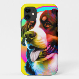 MODERN COLORFUL PUPPY FACE DOG OWNER iPhone 11 CASE