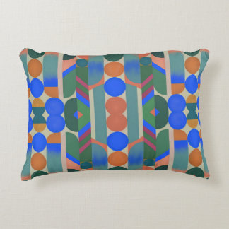 Modern Colorful Shapes Decorative Cushion