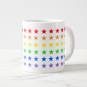 Modern Colorful Starry Pattern Large Coffee Mug