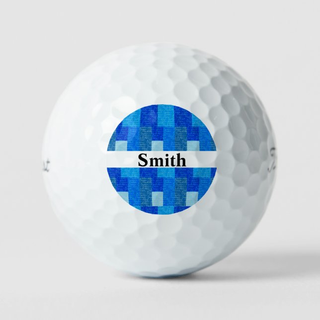 Modern Colorful Wall Art Golf Balls (Front)