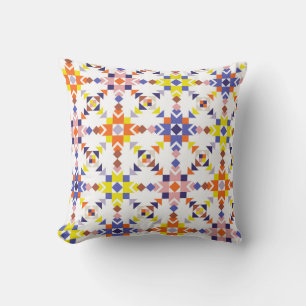 Modern Colorwave Throw Pillow