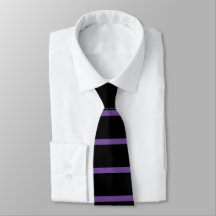 Modern  Colour 714997c Purple  Line Cute Neck Tie