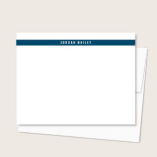 Modern Colour Band Professional Technical Deep Blu Card
