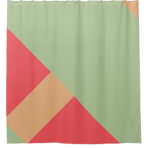 Modern Colour Block 1 Shower Curtain