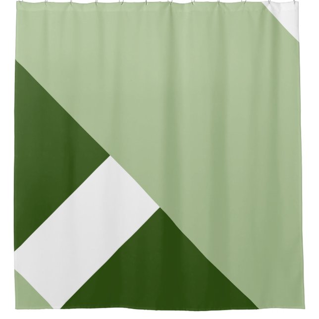 Modern Colour Block 2 Shower Curtain (Front)