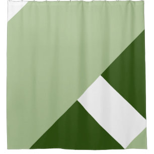 Modern Colour Block 2 Shower Curtain