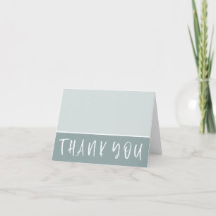 Modern Colour Block Thank You Card