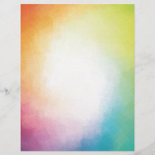 Modern Colourful Abstract Art Custom Blank Templat Custom Letterhead