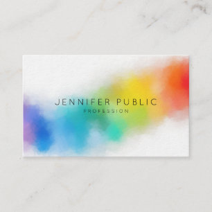 Modern Colourful Abstract Art Elegant Template Business Card