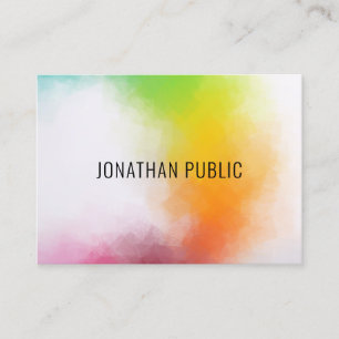 Modern Colourful Abstract Art Elegant Template Business Card