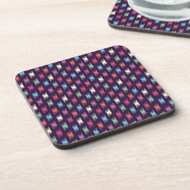 Modern Colourful Abstract Art Shapes Coaster (Left Side)