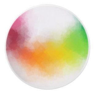 Modern Colourful Abstract Art Trendy Template Ceramic Knob