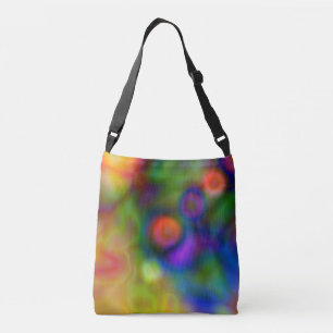 Modern colourful abstract design crossbody bag