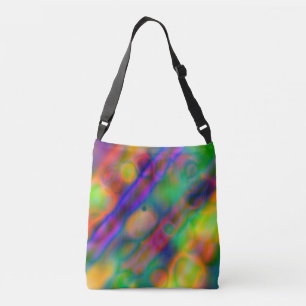 Modern colourful abstract design crossbody bag