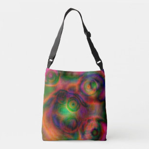 Modern colourful abstract design crossbody bag