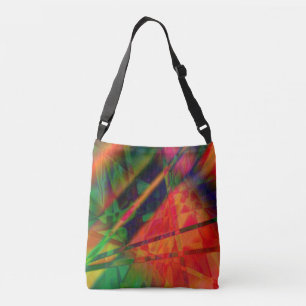 Modern colourful abstract design crossbody bag