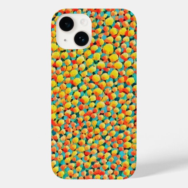 Modern Colourful Abstract Geometric Balloons Paint Case-Mate iPhone Case (Back)