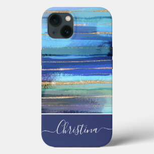 Modern Colourful Abstract Glitter Sparkle  iPhone 13 Case