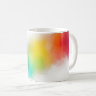 Modern Colourful Abstract Pink Red Blue Purple Coffee Mug