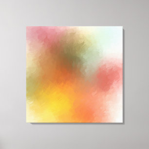 Modern Colourful Abstract Red Yellow Blue Purple Canvas Print