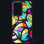 Modern Colourful Abstract Stained-Glass Design Samsung Galaxy Case<br><div class="desc">Image of a stained-glass design pattern. Cool modern design.</div>