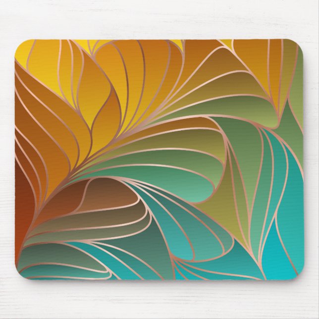 modern,colourful,art nouveau,art deco,pattern,abst mouse pad (Front)