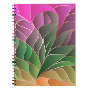 modern,colourful,art nouveau,art deco,pattern,abst notebook