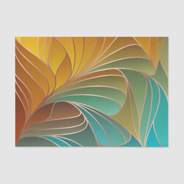 modern,colourful,art nouveau,art deco,pattern,abst tissue paper (Front)
