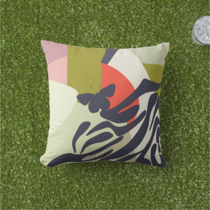 Modern Colourful Artistic Abstract Butterfly Home  Cushion