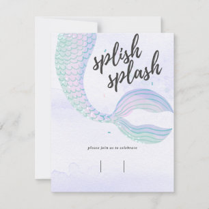 Modern Colourful Baby Shower or Kids Birthday Part Holiday Card
