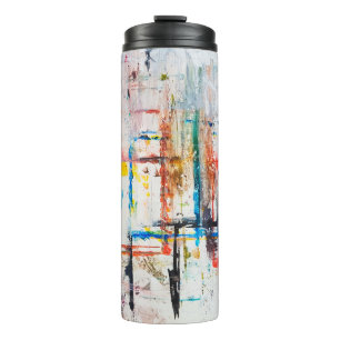 Modern colourful background. art,contemporary,mode thermal tumbler