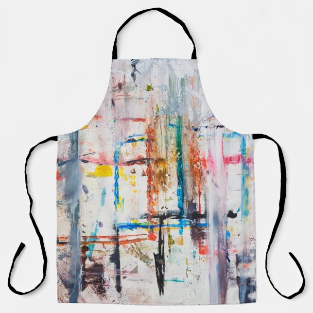 Modern colourful background.art,contemporary,moder apron (Front)