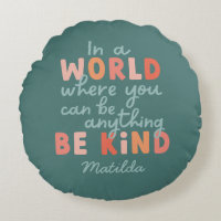 Modern colourful bold typography be kind teacher