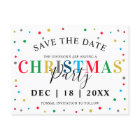 Modern Colourful Christmas Save the Date